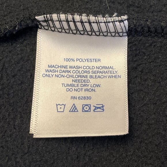 Lands End Womens Cabincore Full Zip Fleece Vest Size S Black Hiking Gorpcore - Picture 8 of 8